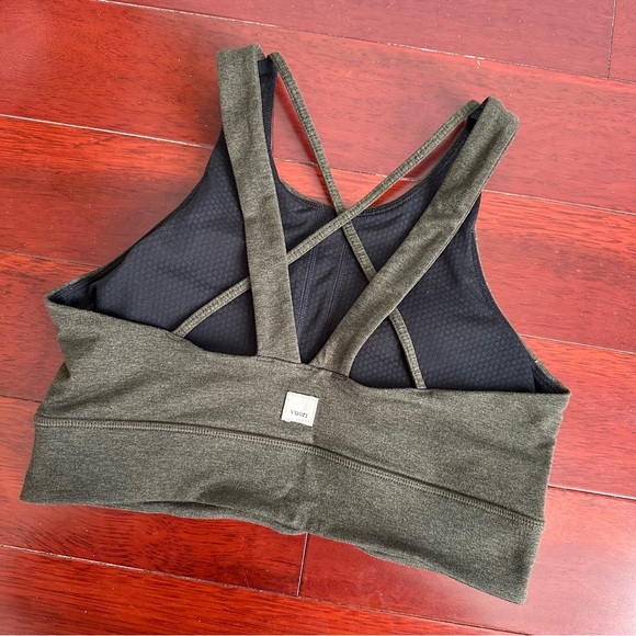 Vuori Elevation Bra Evergreen Heather Size XS - Picture 3 of 3